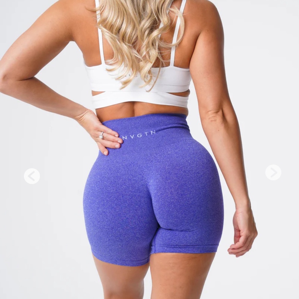 NVGTN Women’s Pro Seamless Shorts in Electric Blue